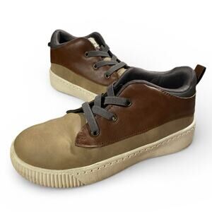 Carter's Boy's Oxford Ankle High 2M Brown Tan Lace Up Children's Shoe